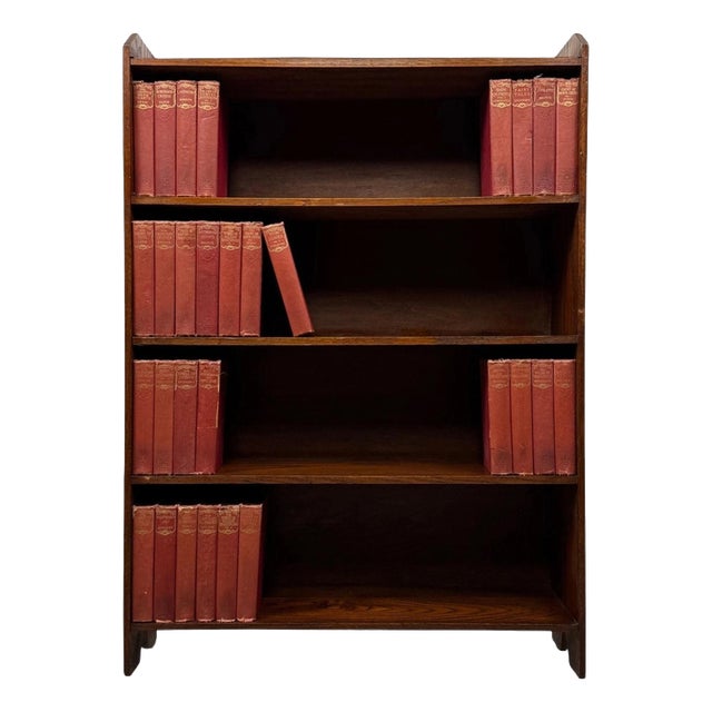 20th Century Edwardian Open Library Bookcase, 1890s For Sale
