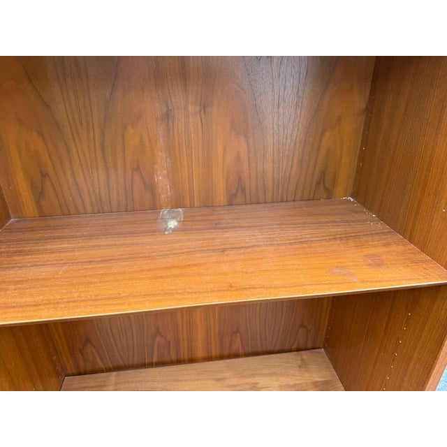 Mid-Century Modern Mid Century Modern "Poul Hundevad" Teak Wood Double Bookcase For Sale - Image 3 of 16
