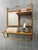 Vintage bamboo! This is such a wonderful piece. This vintage bamboo shelf with mirror and towel rack. The bamboo is in...