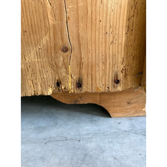 Antique Pine Three-Drawer Chest With Fluted Detailing For Sale - Image 10 of 12