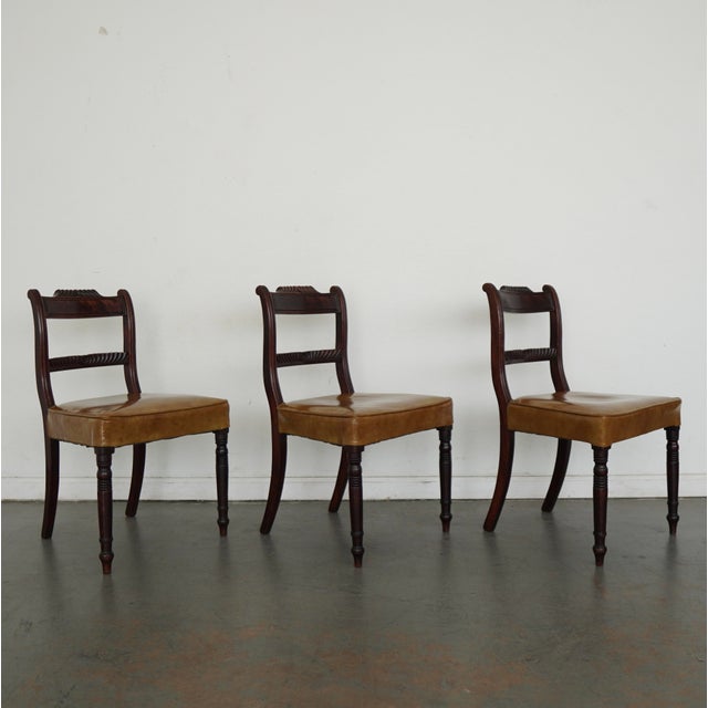 Vintage Regency-Style Dining Chairs (Set of 6) For Sale - Image 13 of 17
