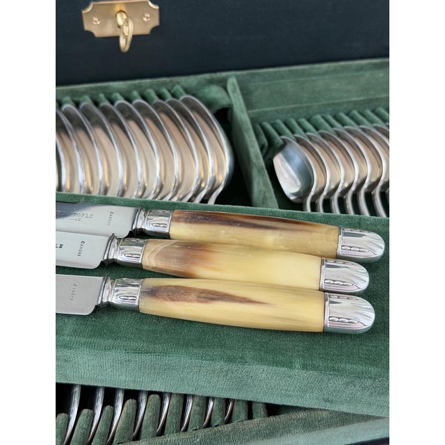Albatros Silverplate Flatware Set from Christofle, 1930s, Set of 39 For Sale - Image 17 of 18