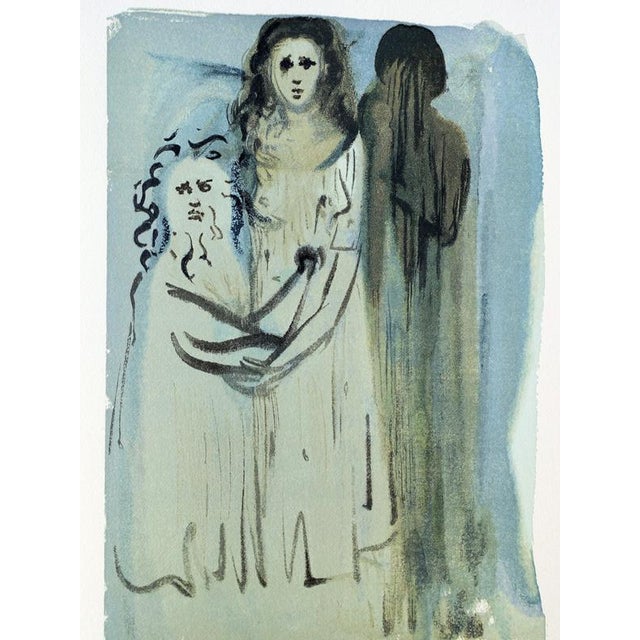 Salvador dali (1904-1989) purgatory 16: in the smoke of the angry color woodcut unsigned on bfk rives vellum 26 x 33 cm...