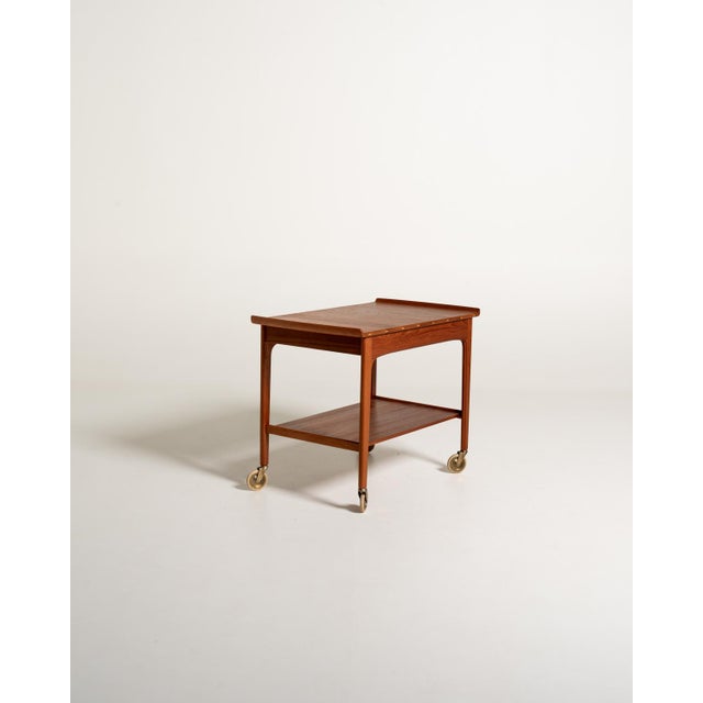 Teak Trolley by Yngvar Sandström for Seffle, 1950s For Sale - Image 3 of 9