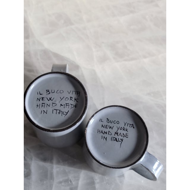 Il Buco Vita Nyc Italian Assisi Mugs - Set of 2 For Sale In New York - Image 6 of 7