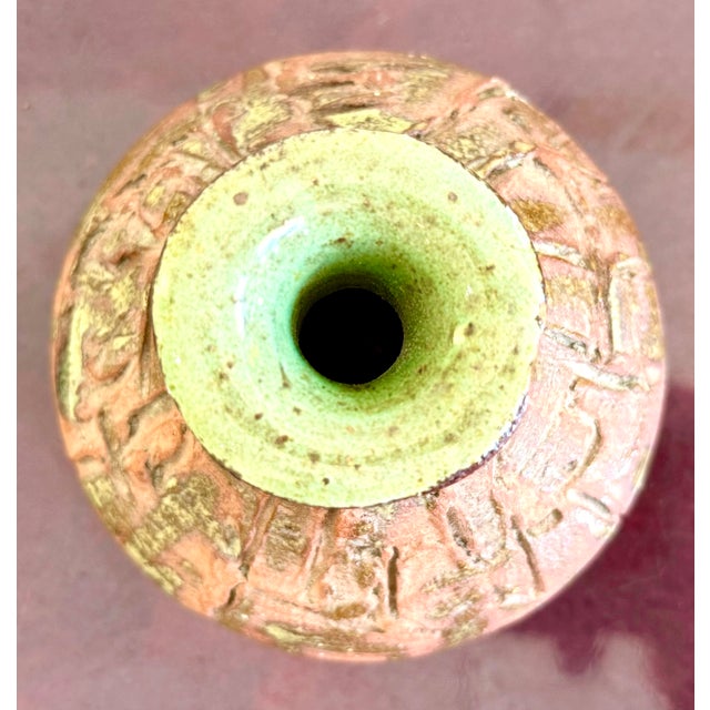 Vintage Studio Pottery Vase For Sale In West Palm - Image 6 of 7