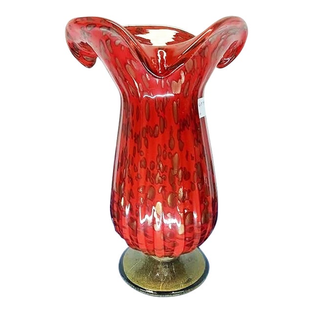 1970s Murano Style Tulip Vase For Sale