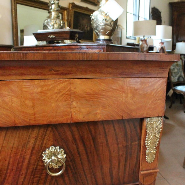 Italian Neoclassical Commode With Exceptional Brass Hardware For Sale - Image 9 of 18