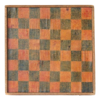 Vintage Rustic Reversible Game Board For Sale
