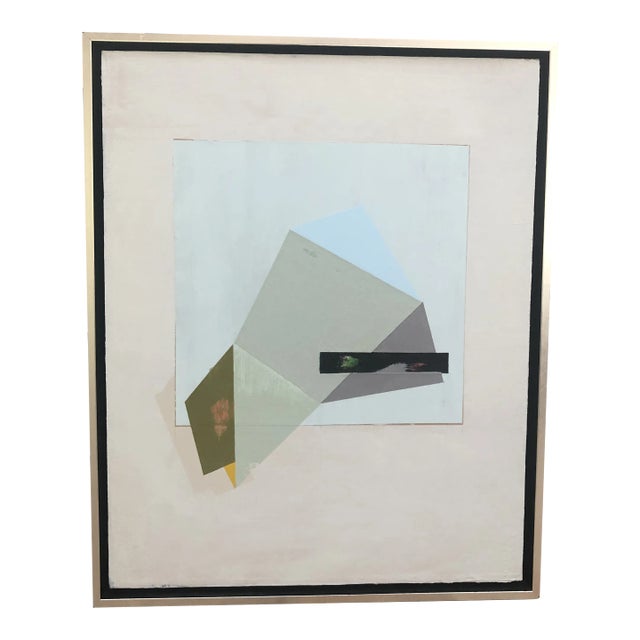Contemporary Geometric Abstract Painting Framed For Sale