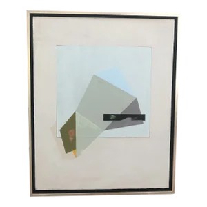 Contemporary Geometric Abstract Painting Framed