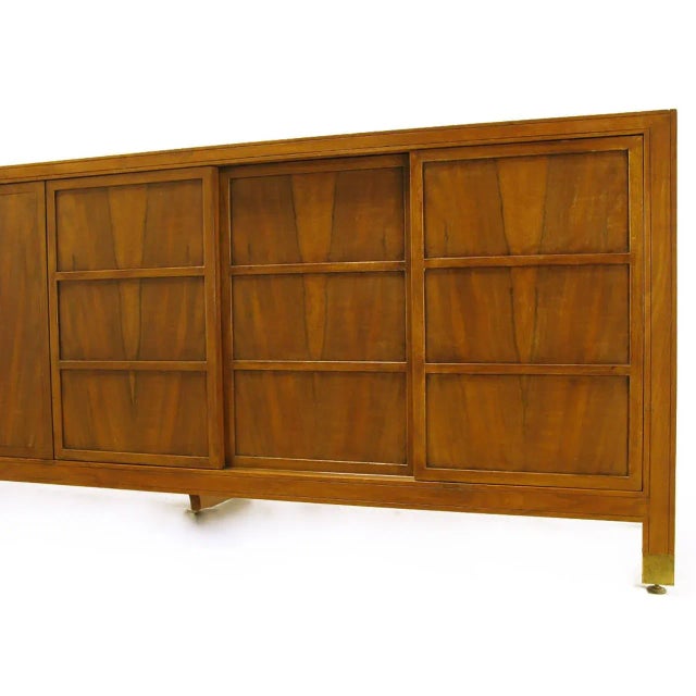 Wood Frank Van Steenberg for Baker Far East Collection Walnut Sideboard For Sale - Image 7 of 11