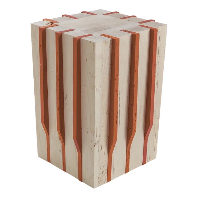 Jeunesse Stool in Orange by Duccio Maria Gambi for Secondome + Studio F For Sale