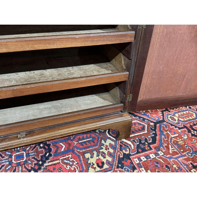 19th Century English Mahogany Secretary Chest of Drawers, 1890s For Sale - Image 17 of 18