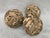 Vintage set of three hand crafted driftwood ball spheres. Each piece of driftwood is nailed in place. Good condition,...