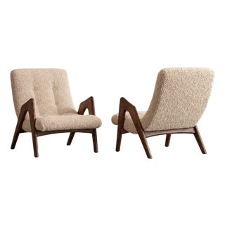 Scoop Lounge Chairs by Adrian Pearsall, Model Cw 705, C. 1950s For Sale