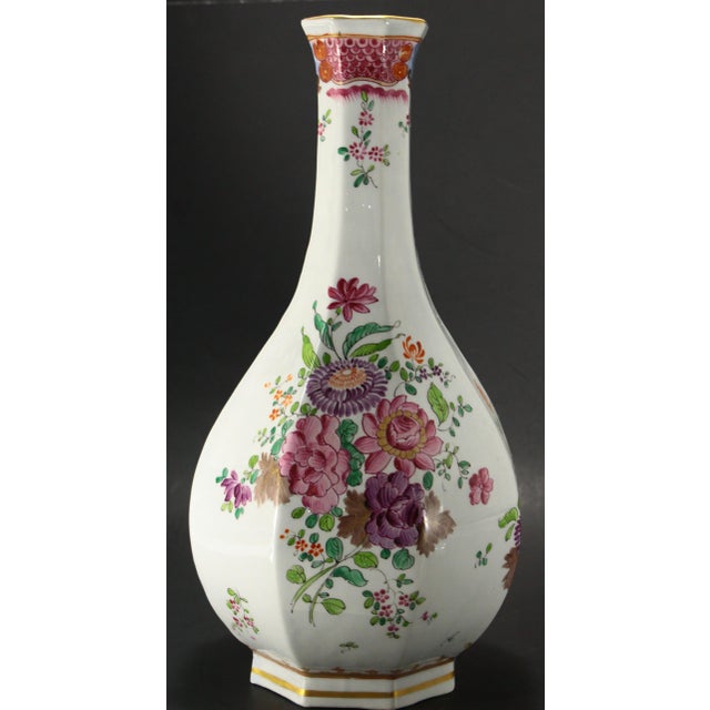 Edmé Samson Early 20th Century Pair Famille Rose Armorial Porcelain Vases by Samson of Paris For Sale - Image 4 of 17