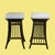 Set of 4 Rattan Swivel Stools by Willow & Reed For Sale - Image 4 of 5