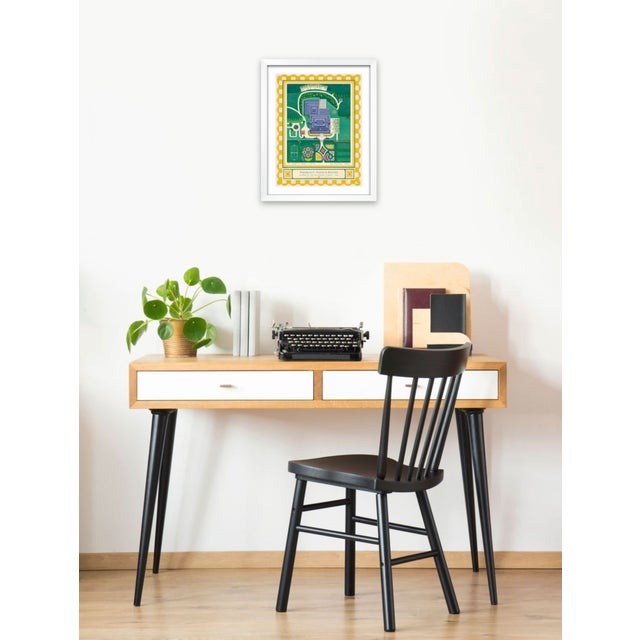 Atelier Aria Lumae the Grand Estate Cartography Set of 2 Shore Estate Faux Checkered Border Fine Art Hge Gallery Board Print 34" X 18" Wallspace For Sale - Image 11 of 18