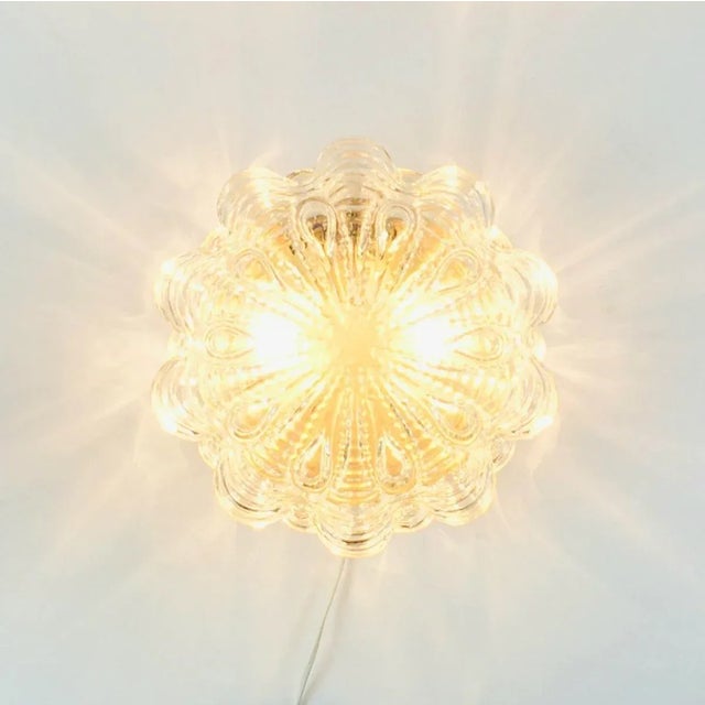 Large Mid-Century Modern Bubble Glass Flush Mount by Helena Tynell for Limburg, Germany, 1960s For Sale - Image 6 of 9