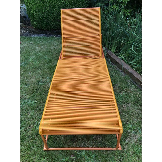 Mid Century Modern Outdoor Spaghetti Chaise Lounge Design by