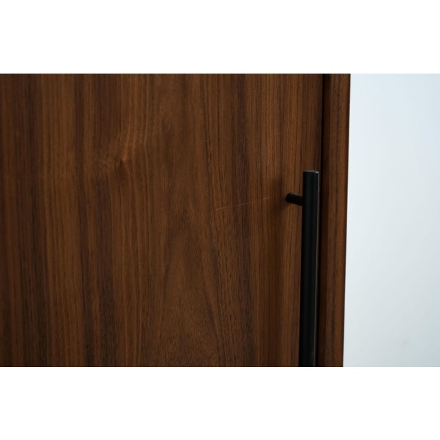 Vintage Scandinavian Walnut Cabinet For Sale - Image 11 of 12