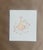This tender and minimal composition features a softly shaded, ribbon-tied baby bundle surrounded by delicate pink blossoms...