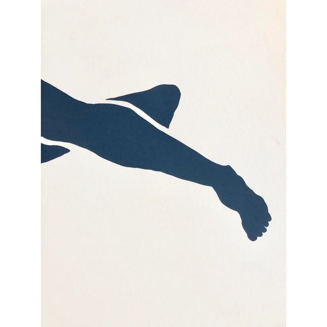 Mid-Century Modern Mid Century Silk Screen Print Nude by Frank Herz 1975 For Sale - Image 3 of 6