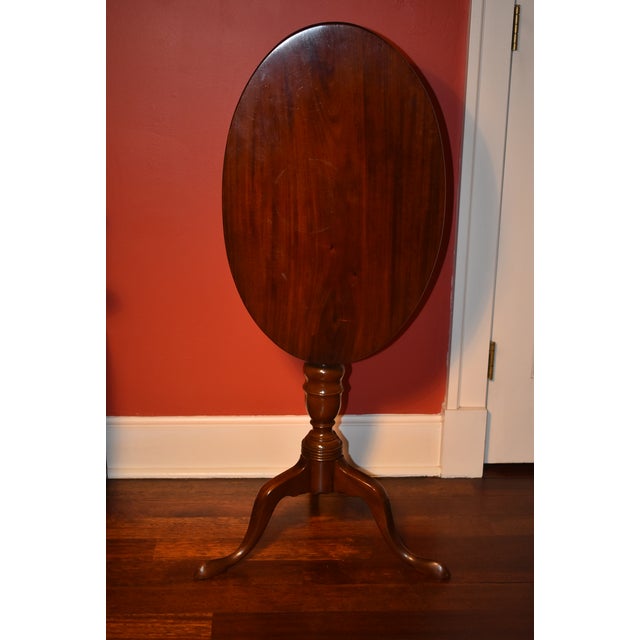Wood 18th Century American Mahogany Candle Stand For Sale - Image 7 of 7