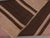 1970s Vintage Handmade Wool Cotton Brown Runner Rug For Sale - Image 11 of 11