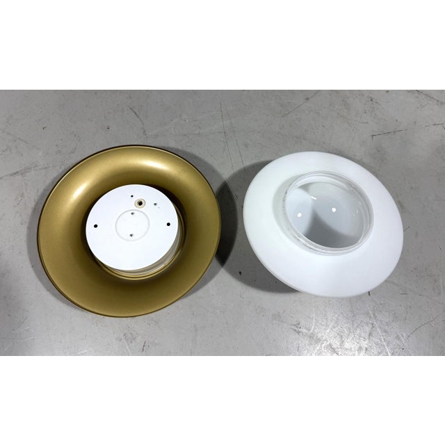 Brass & Glass Ceiling Lamp from Glashütte Limburg, 1970s For Sale - Image 14 of 16