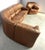 Mid-Century Brown Leather Modular Sofa, 1970s, Set of 6 For Sale - Image 9 of 11