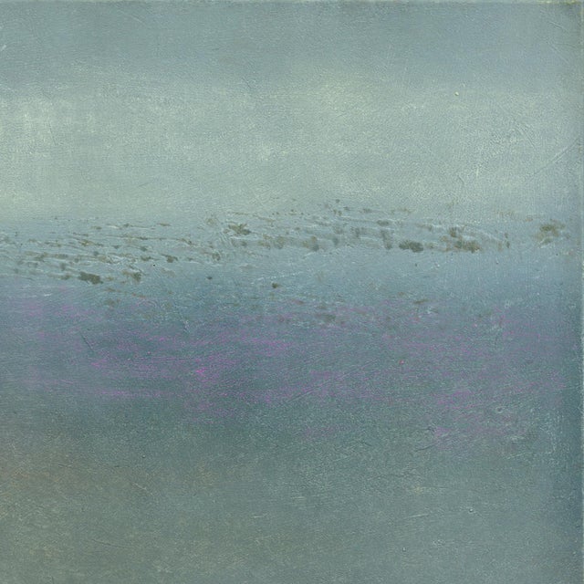 2020s Awh 352 - Dreamy Abstract Landscape Original Minimalist Colorfield Oil Painting on Canvas For Sale - Image 5 of 9