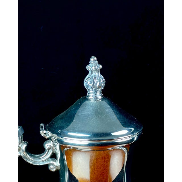 Mid 20th Century f.b. Rogers Silverplated "Lady Margaret" Master Tea Service & Tilt Kettle on Tray - 8 Pieces For Sale In Portland, OR - Image 6 of 12