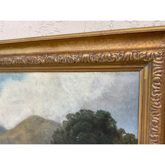 19 Century Scottish or English River Landscape Oil Painting For Sale - Image 12 of 12