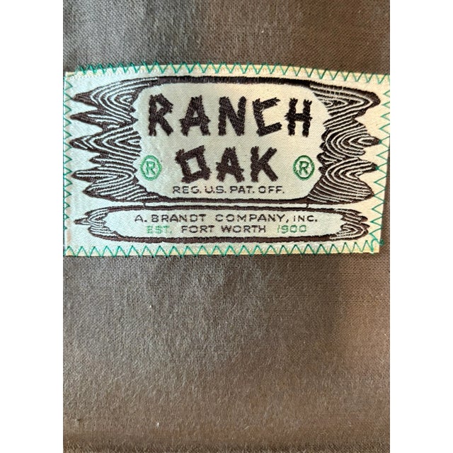 1950s A. Brandt Ranch Oak Mid-Century Oak Lounge Chair For Sale - Image 11 of 11