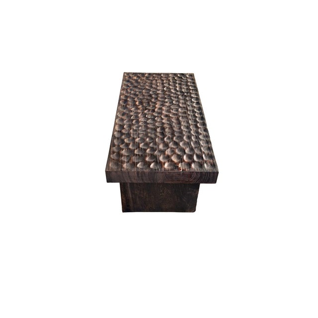 Not Yet Made - Made To Order Mango Wood Table, Hand-Carved Detailing, Modern Organic For Sale - Image 5 of 5