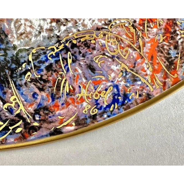 Ceramic Vintage Plates, 1989, Set of 3 For Sale - Image 7 of 10