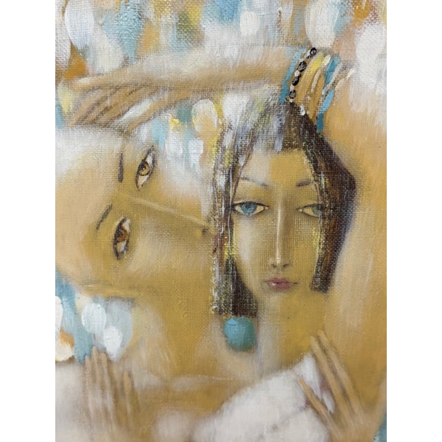 Design Plus Gallery presents the Original Painting "Dance" by Victor Anufriev. The painting is made with gold gilt on...