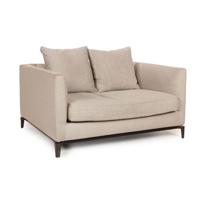 Andersen Lovechair in Beige Fabric from Minotti For Sale - Image 11 of 11