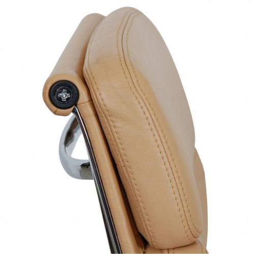 Animal Skin Ea-208 in Light Leather from Charles Eames For Sale - Image 7 of 18