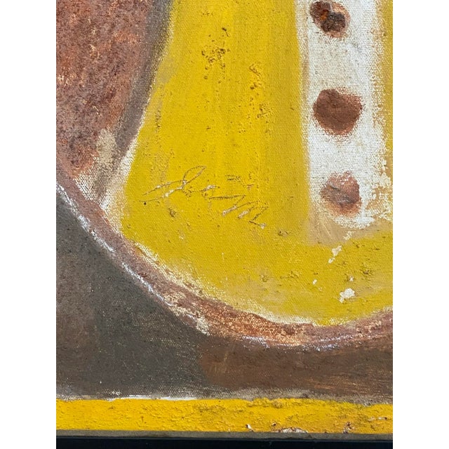 Vintage Jimmy Lee Sudduth Folk Art Portrait Painting on Canvas For Sale - Image 6 of 13