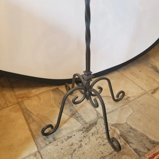 Late 20th Century Wrought Iron Candle Stand For Sale In Chicago - Image 6 of 6