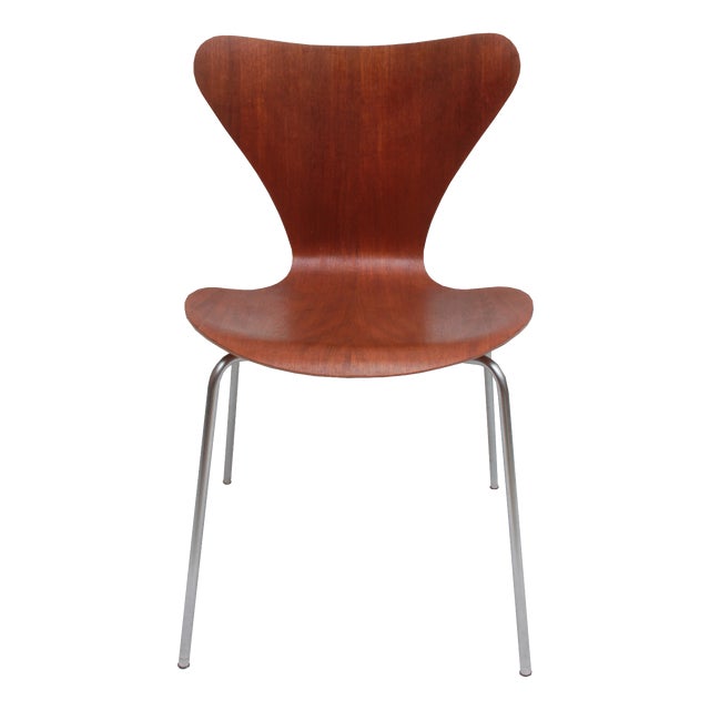 3107 Chair in Teak by Arne Jacobsen for Fritz Hansen, 1970 For Sale