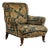 Antique English Victorian Armchair Upholstered in a Chinese Rug For Sale