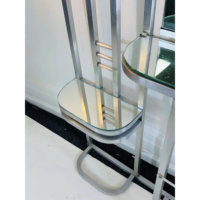 1930s Modernist Art Deco Aluminum Hall Rack For Sale - Image 10 of 11