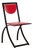Sinus Chair in Red Leather from KFF For Sale
