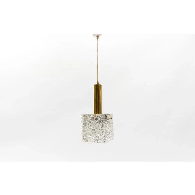 Petite ice glass ceiling lamp by kalmar franken kg, germany 1960s this petite ceiling lamp was produced in austria by...