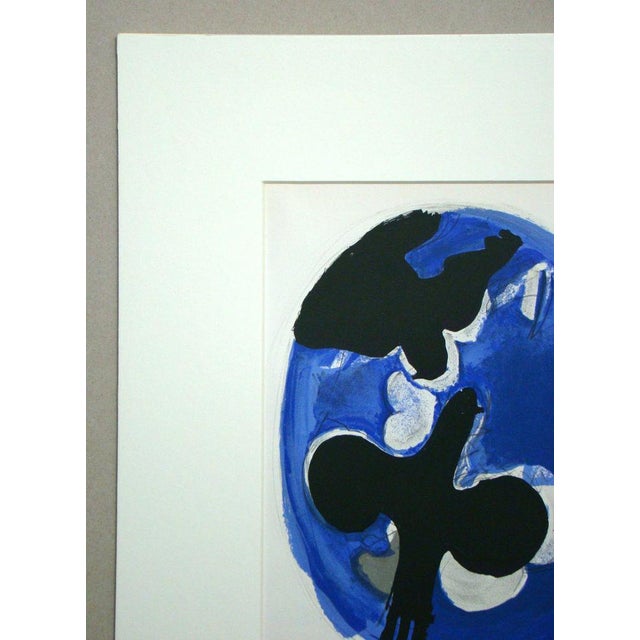 Georges Braque, Two Birds on a Blue Background, 1955, Original Lithograph For Sale - Image 4 of 13