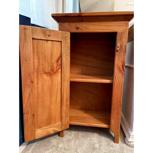 A truly gorgeous, authentic solid wood primitive piece with incredible character and warm, honey-toned knotty pine...